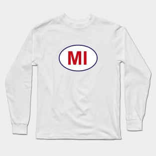 Michigan State Sticker Long Sleeve T-Shirt